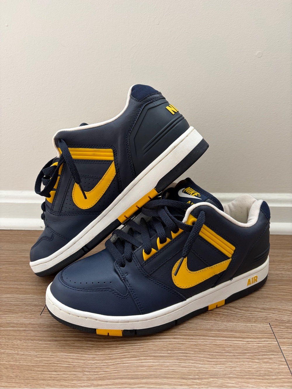 Vintage 2003 Nike Air Force 2 “Michigan” Sneakers